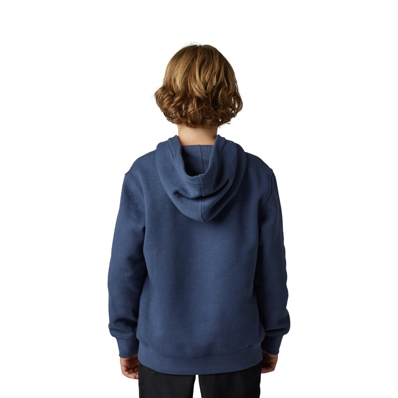 Fox Youth Shield Fleece Pullover Hoodie - Cobalt Blue - SALE