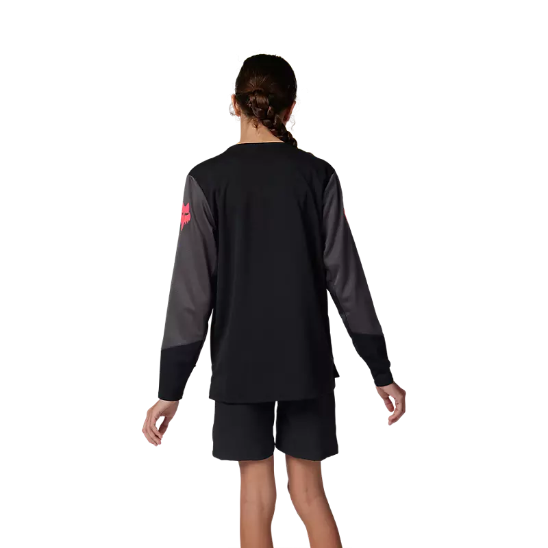 Fox Youth Defend LS Jersey - Taunt Black SS24