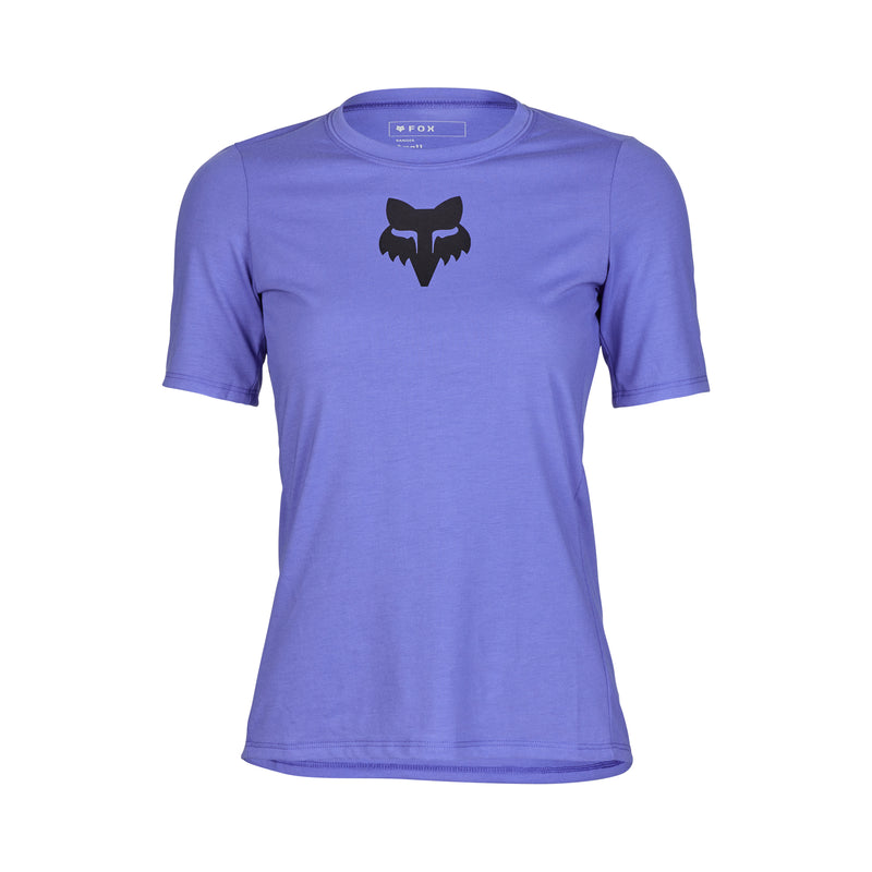 Fox Womens Ranger Short Sleeve Jersey - Fox Head - Violet - SS24