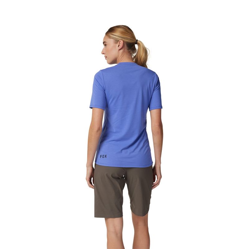 Fox Womens Ranger Short Sleeve Jersey - Fox Head - Violet - SS24