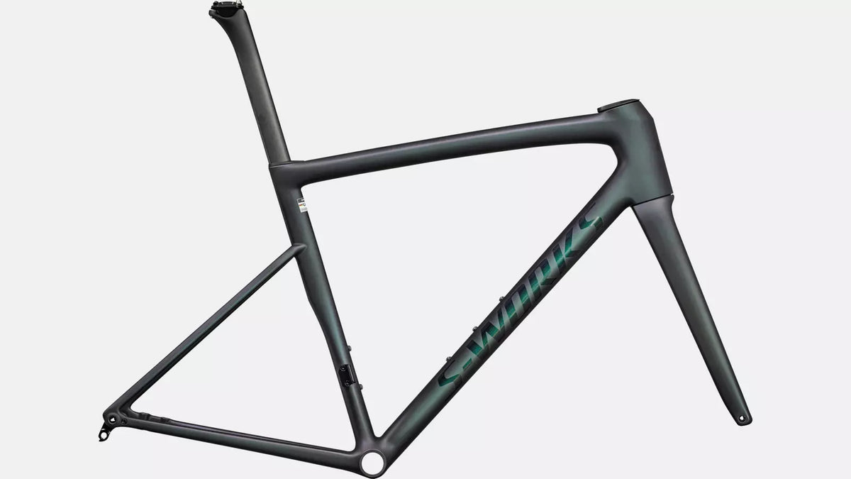 Specialized Tarmac SL8 S-Works Frameset - Satin Carbon/Black Tint Over Chameleon Blend/Supernova