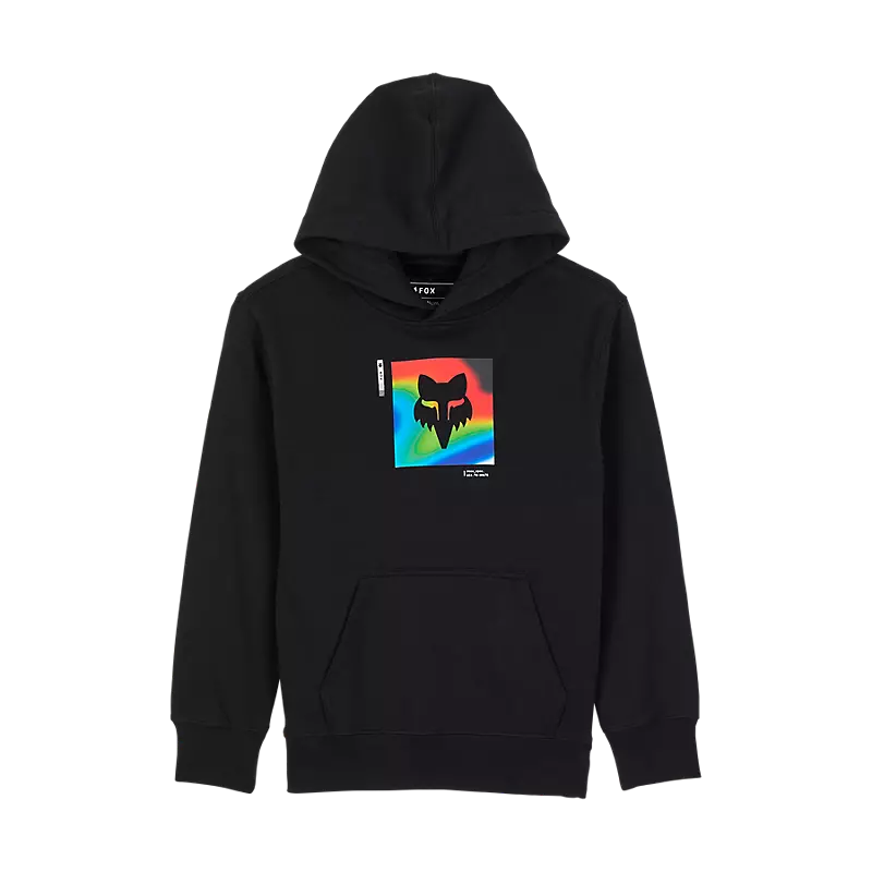 Fox Youth Scans Fleece Pullover Hoodie - Black SS24