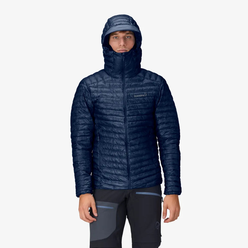 Norrona Trollveggen Superlight Down 800 Hood Jacket - Indigo Night AW24