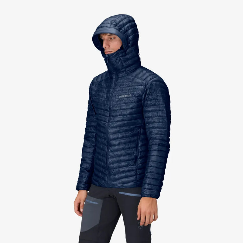 Norrona Trollveggen Superlight Down 800 Hood Jacket - Indigo Night AW24