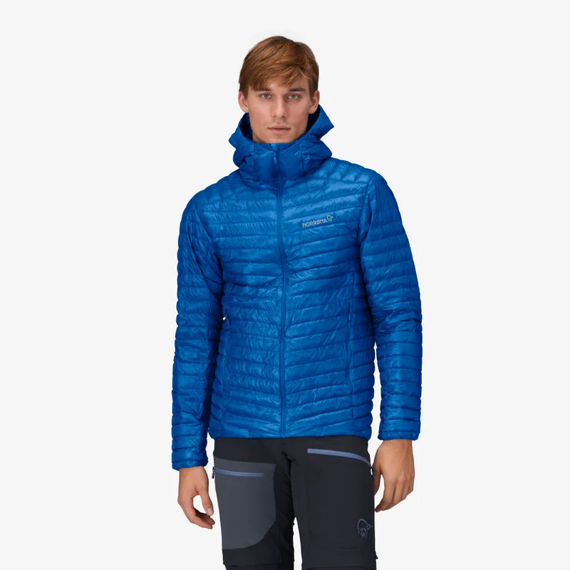 Norrona Trollveggen Superlight Down 800 Hood Jacket - Skydiver AW24