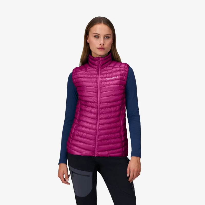 Norrona Women's Trollveggen Superlight Down 800 Vest - Festival Fuchsia - AW24