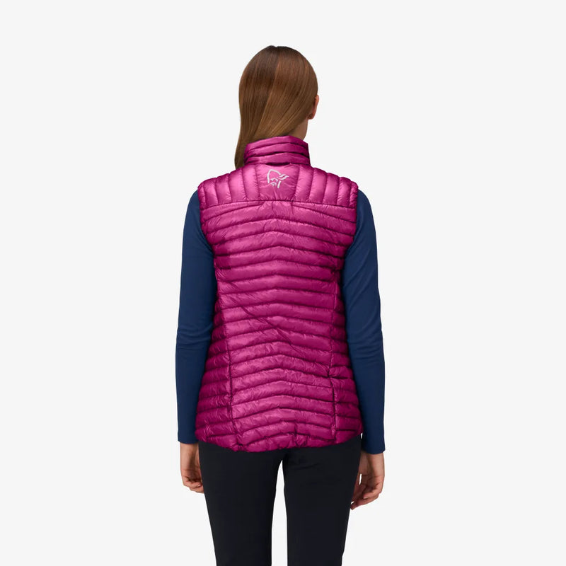 Norrona Women's Trollveggen Superlight Down 800 Vest - Festival Fuchsia - AW24