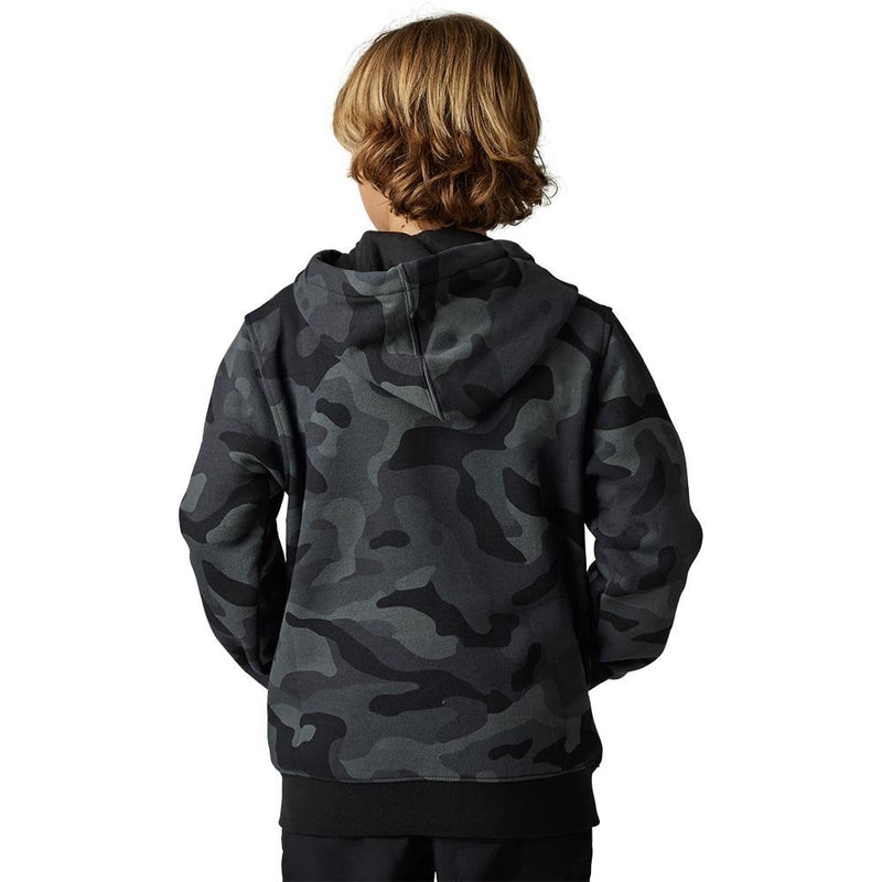 Fox Youth Camo Pack Zip Fleece Hoodie - Black - SALE